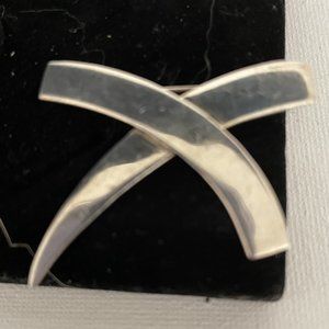 Vintage Sterling Silver Taxco Cross Pin